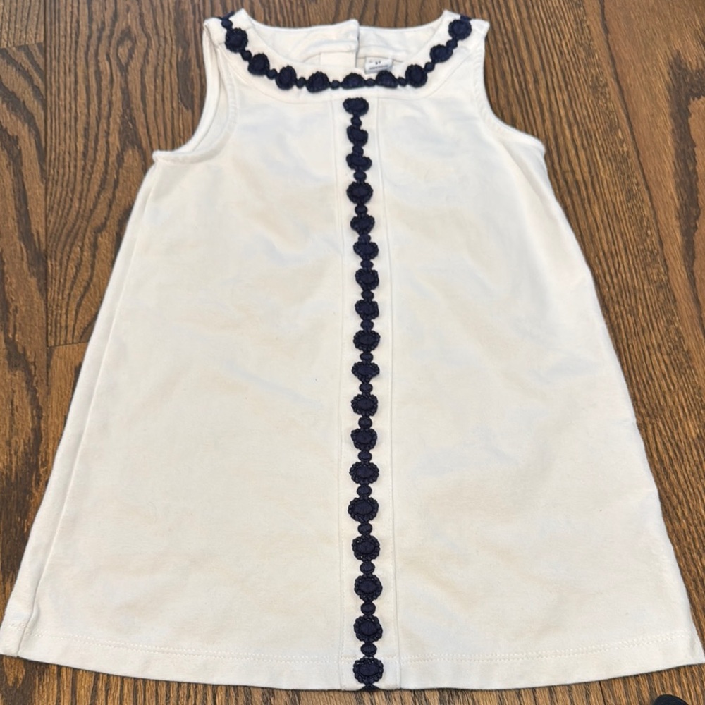 Janie and Jack Casual White and Black A-line Dress